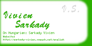 vivien sarkady business card